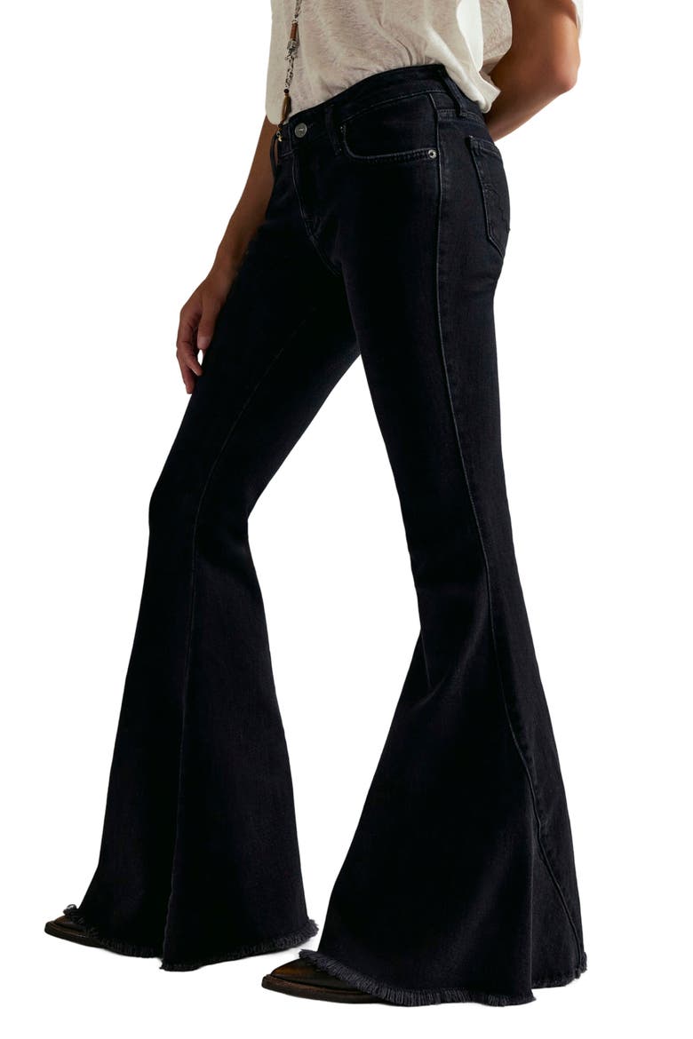 Emre Flare Jeans, Alternate, color, BLACK ORCHID