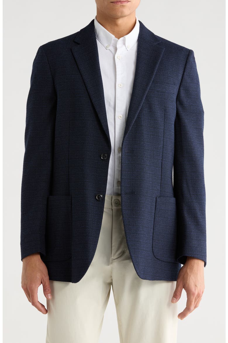 Notch Lapel Sport Coat, Main, color, NAVY/ BLUE