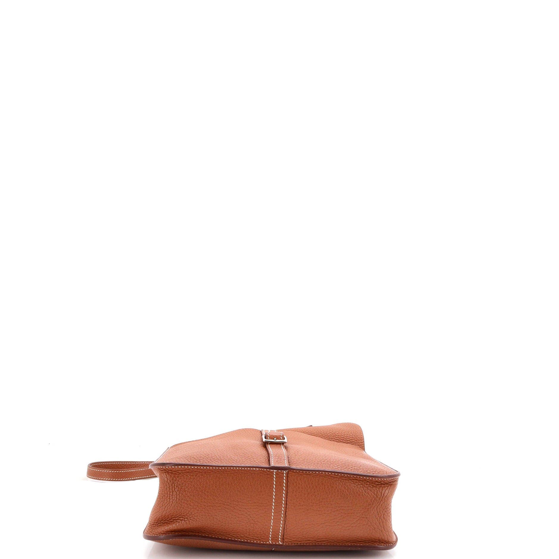 Pre-Owned Hermes Halzan Bag Clemence 25, Alternate, color, Gold