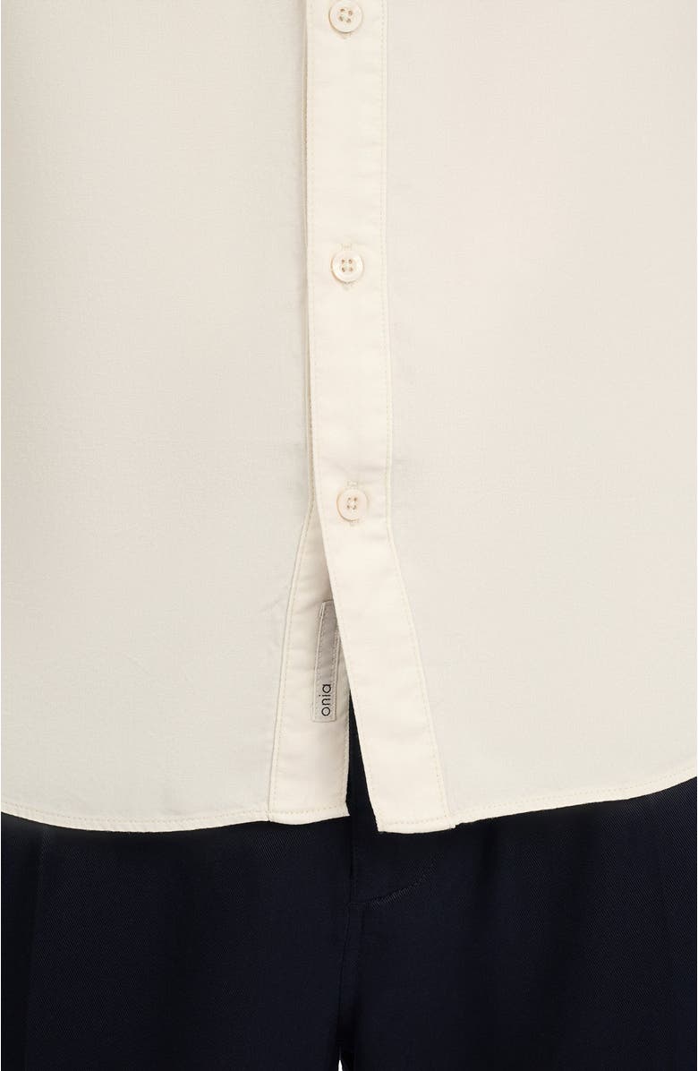 Onia Lyocell Long Sleeve Shirt, Alternate, color, Stone