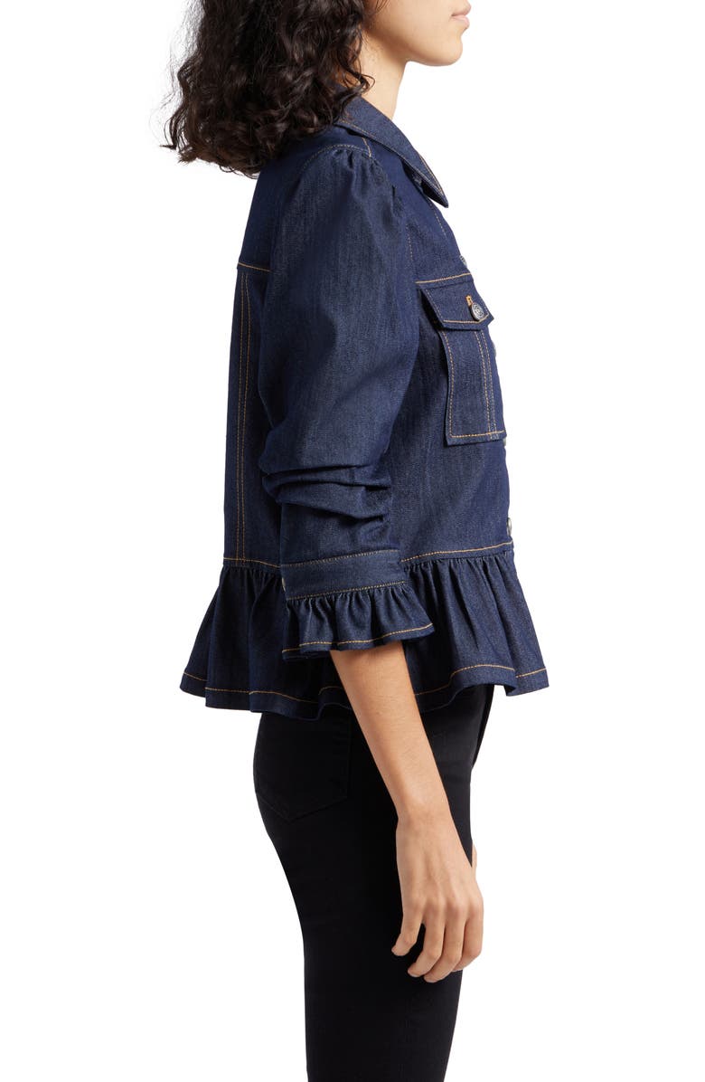 Cinq à Sept Delanie Denim Jacket, Alternate, color, Indigo