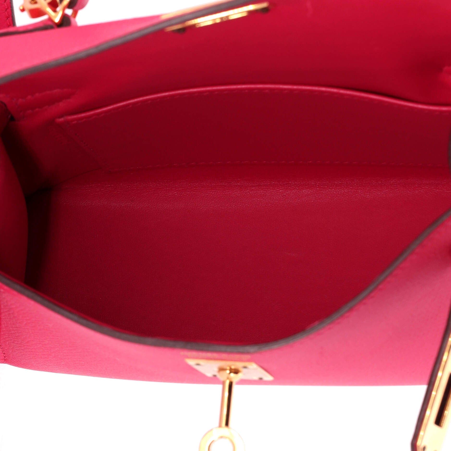 Pre-Owned Hermes Kelly Mini II Bag Pink Epsom with Gold Hardware 20, Alternate, color, Rose Extreme