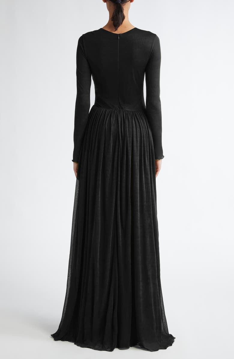 Giambattista Valli Twist Front Long Sleeve Jersey Dress, Alternate, color, 