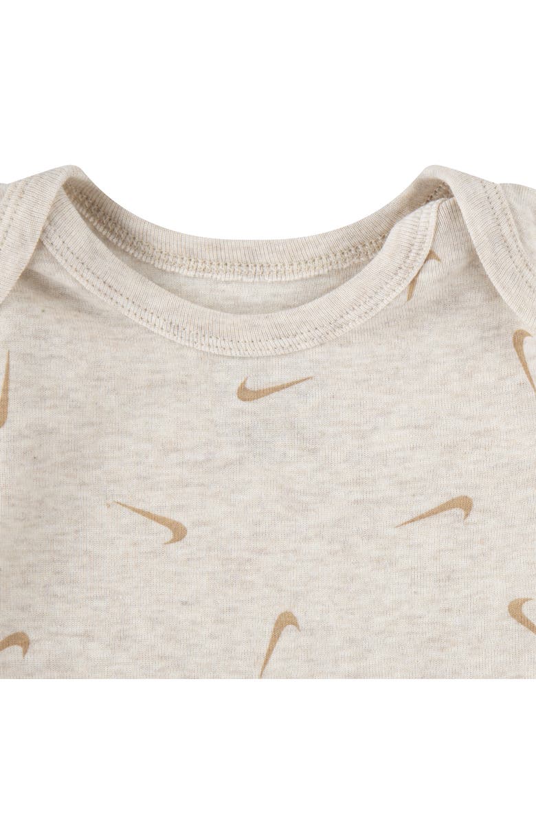 Nike Essentials 3-Pack Assorted Bodysuits, Alternate, color, Pale Ivory Heather