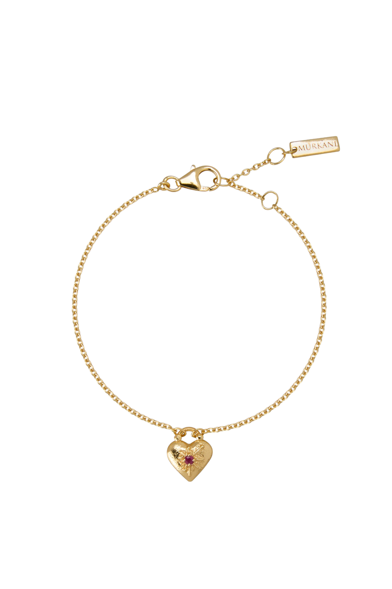 Love you Small Heart Bracelet, Main, color, Yellow Gold