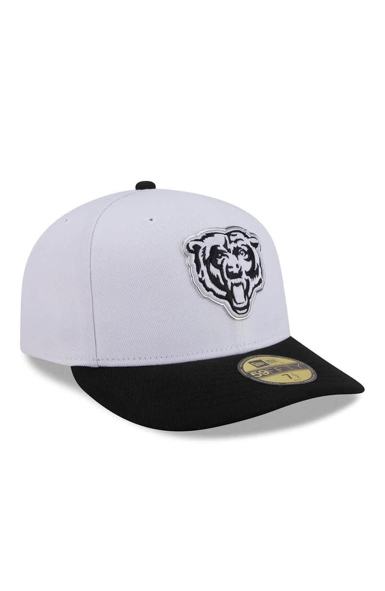 New Era Men's New Era  White/Black Chicago Bears 2026 NFL Draft Pre-Curved 59FIFTY Fitted Hat, Alternate, color, White