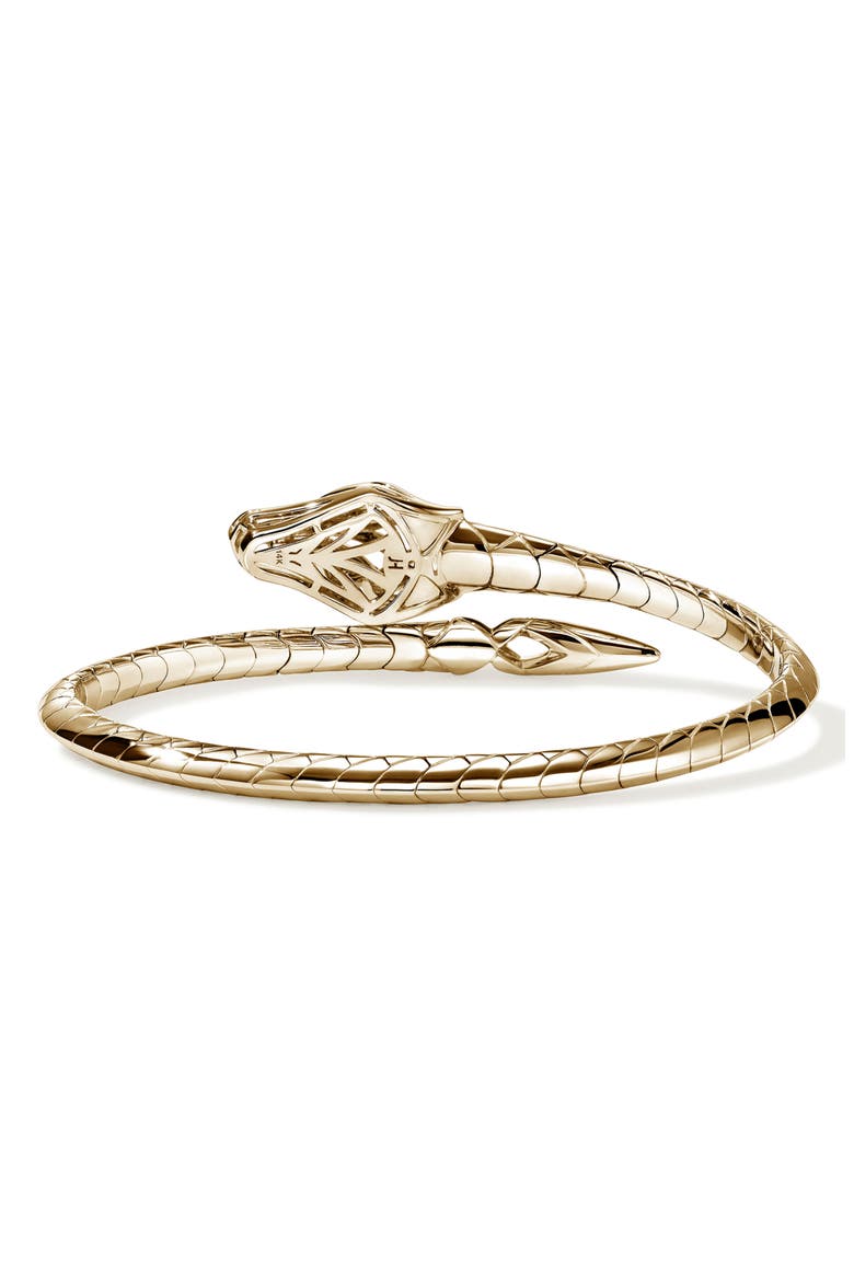 Naga Bypass Cuff Bracelet, Alternate, color, GOLD