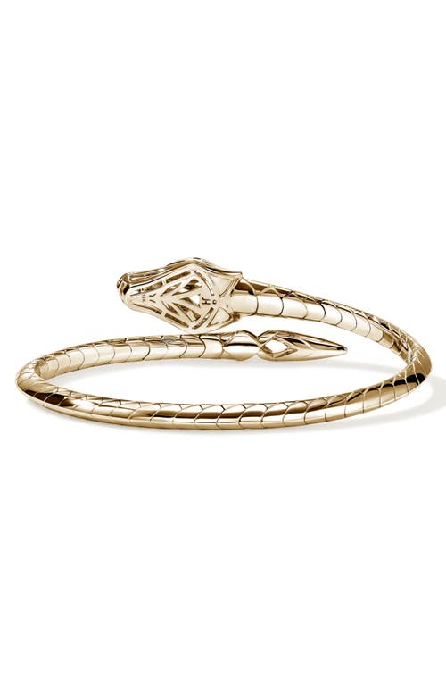 John Hardy Naga Bypass Cuff Bracelet In Gold