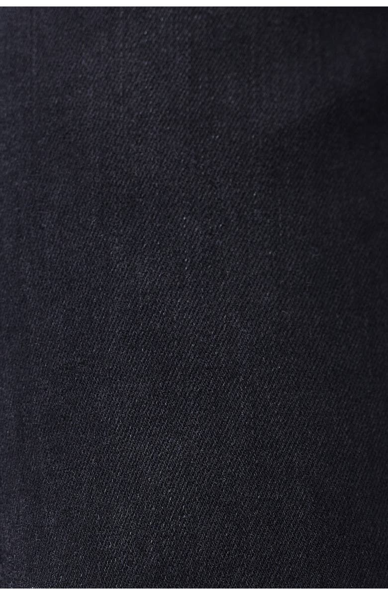 Bayeas Distressed High Waist Ankle Straight Leg Jeans, Alternate, color, Black