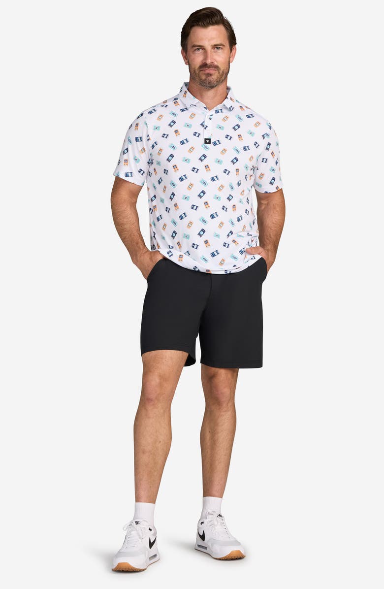 Bad Birdie Core Crushable Can Print Performance Golf Polo, Alternate, color, Crushable