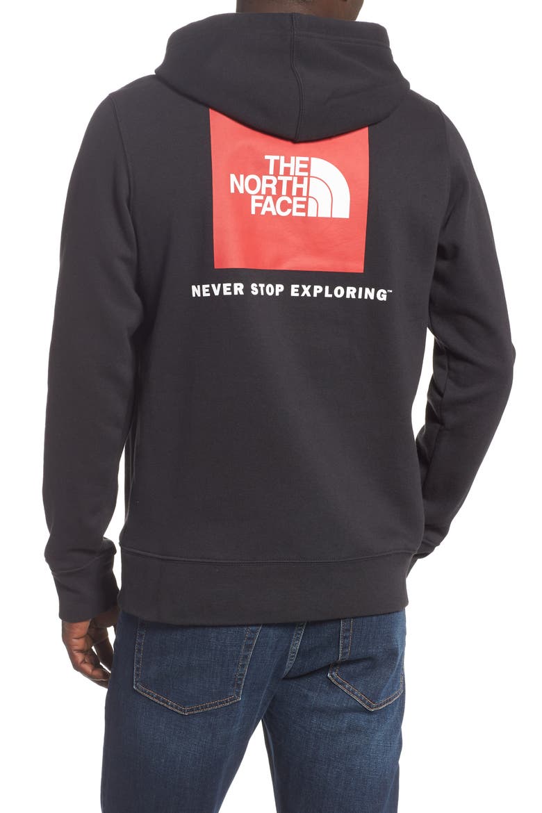 Red Box Hoodie, Alternate, color, TNF BLACK/ TNF RED