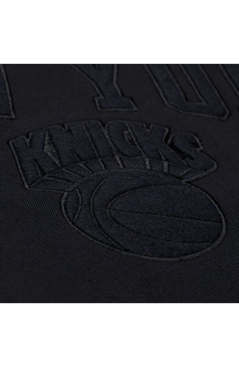 Mitchell & Ness Men's Mitchell & Ness Black New York Knicks Phantom Fleece Sweatshirt, Alternate, color, Black