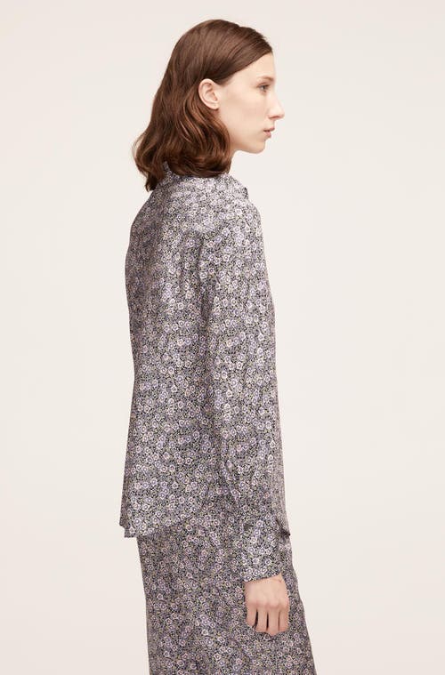 REBECCA TAYLOR REBECCA TAYLOR VIOLET FLEUR SILK BLOUSE