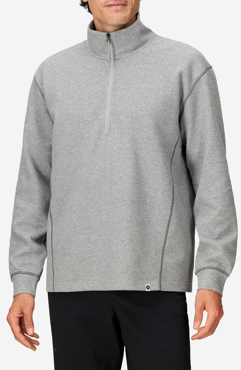 Marmot Ridge Tech Half Zip Top, Main, color, Grey Heather