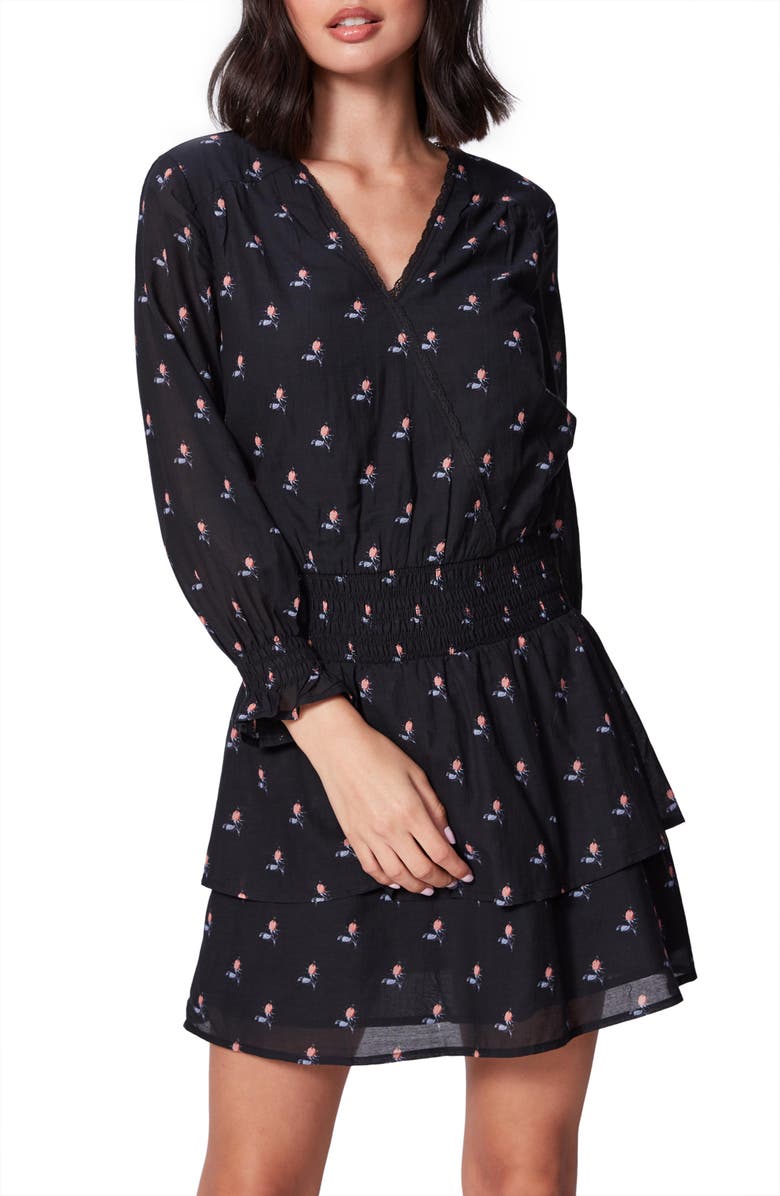 PAIGE Serrano Long Sleeve Fit & Flare Dress, Alternate, color, 