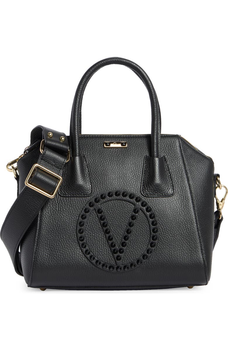 VALENTINO BY MARIO VALENTINO Minimi VLOGO Leather Shoulder Bag, Main, color,