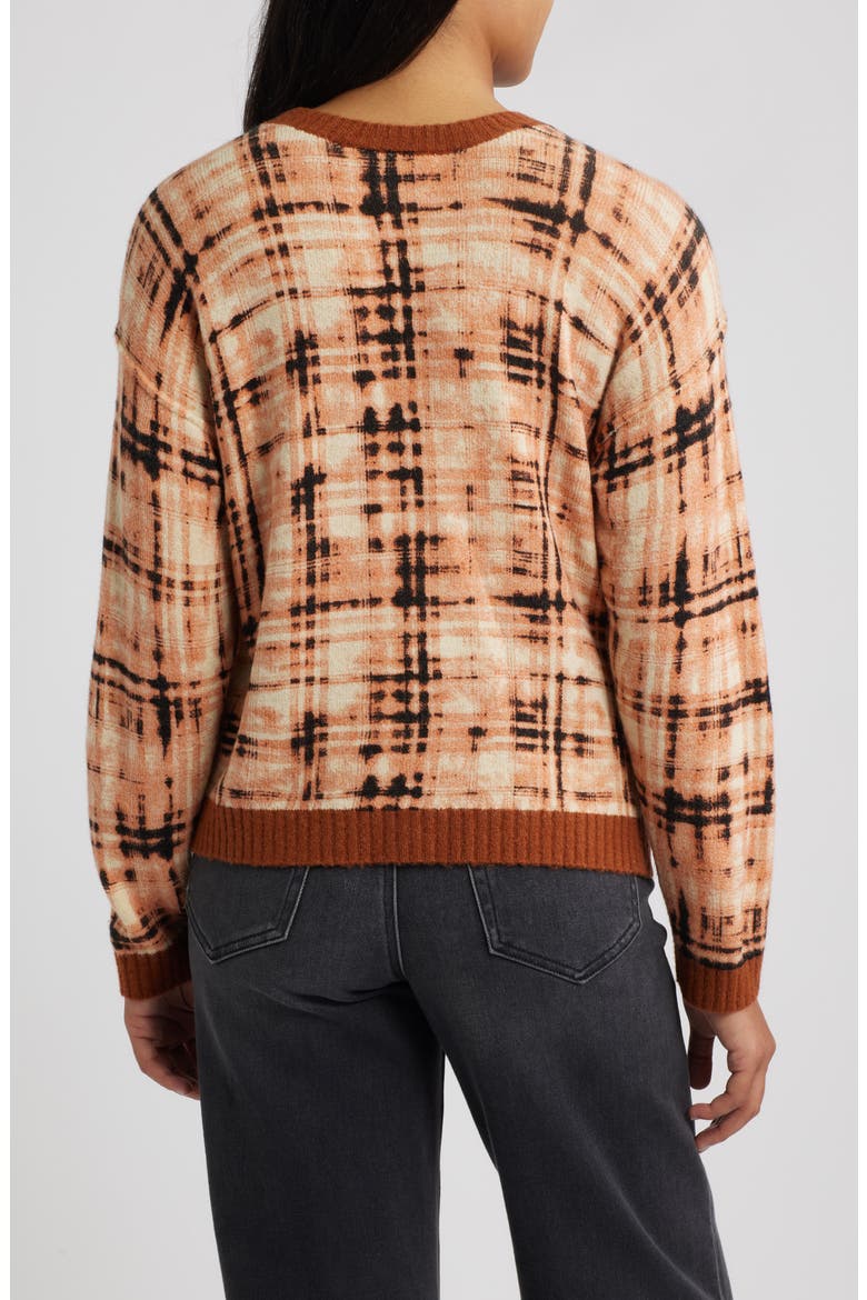 Crewneck Sweater, Alternate, color, BROWN