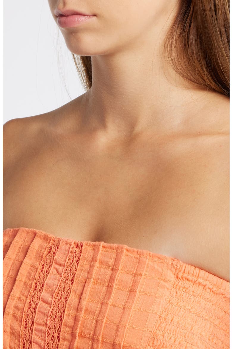 Strapless Minidress, Alternate, color, SWEET PAPAYA