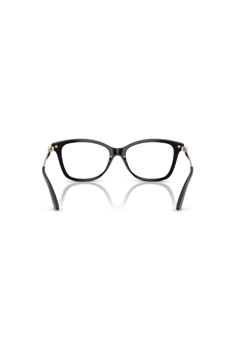 54mm Rectangle optical glasses, Alternate, color, Black