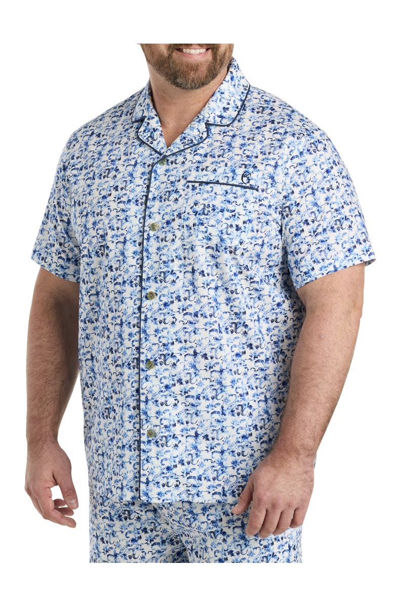 Robert Graham DXL Big & Tall Paisley Pajama Top, Main, color, Blue Paisley