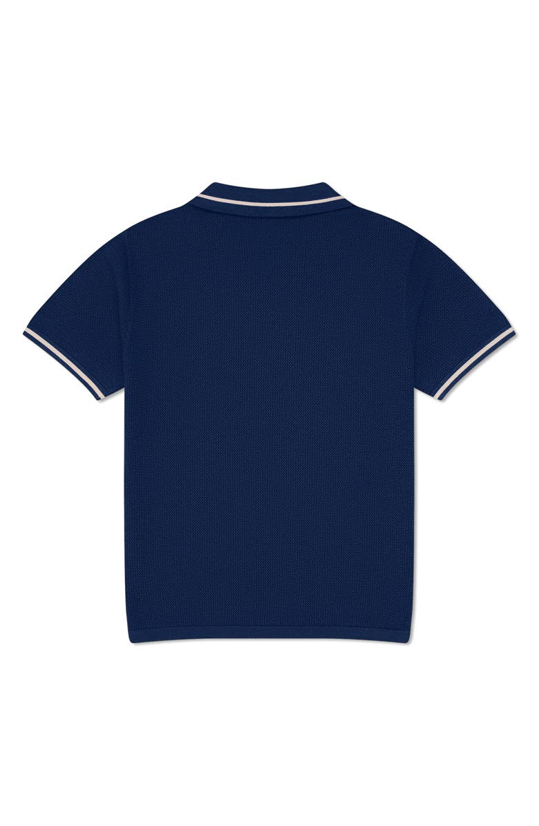 MAVRANS Textured Tipped Polo, Alternate, color, Blue