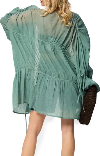 Ruffle Tie Front Top
