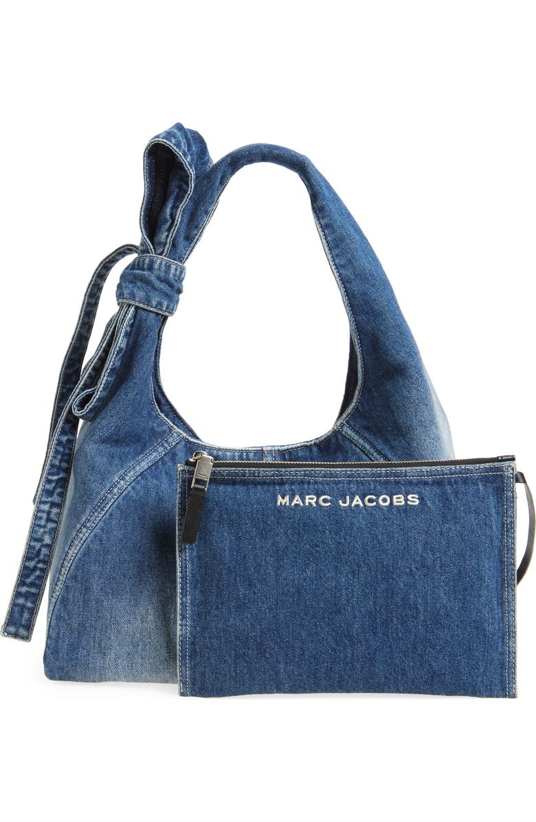Marc Jacobs The Bow Denim Sack Bag, Alternate, color,