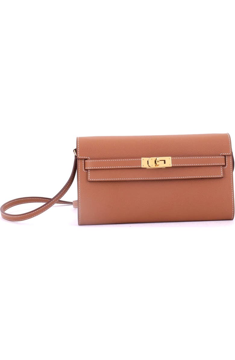 Pre-Owned Hermes Kelly To Go Wallet Evercolor, Alternate, color,