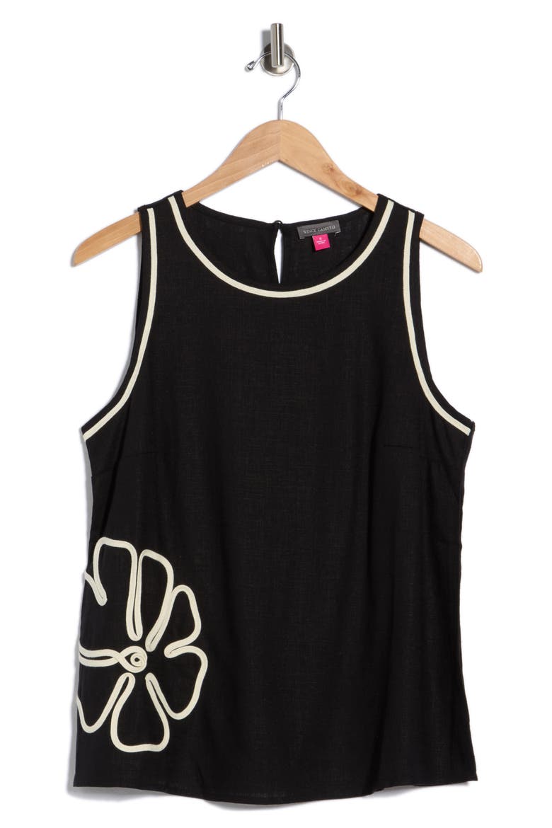 Sleeveless Top, Alternate, color, RICH BLACK
