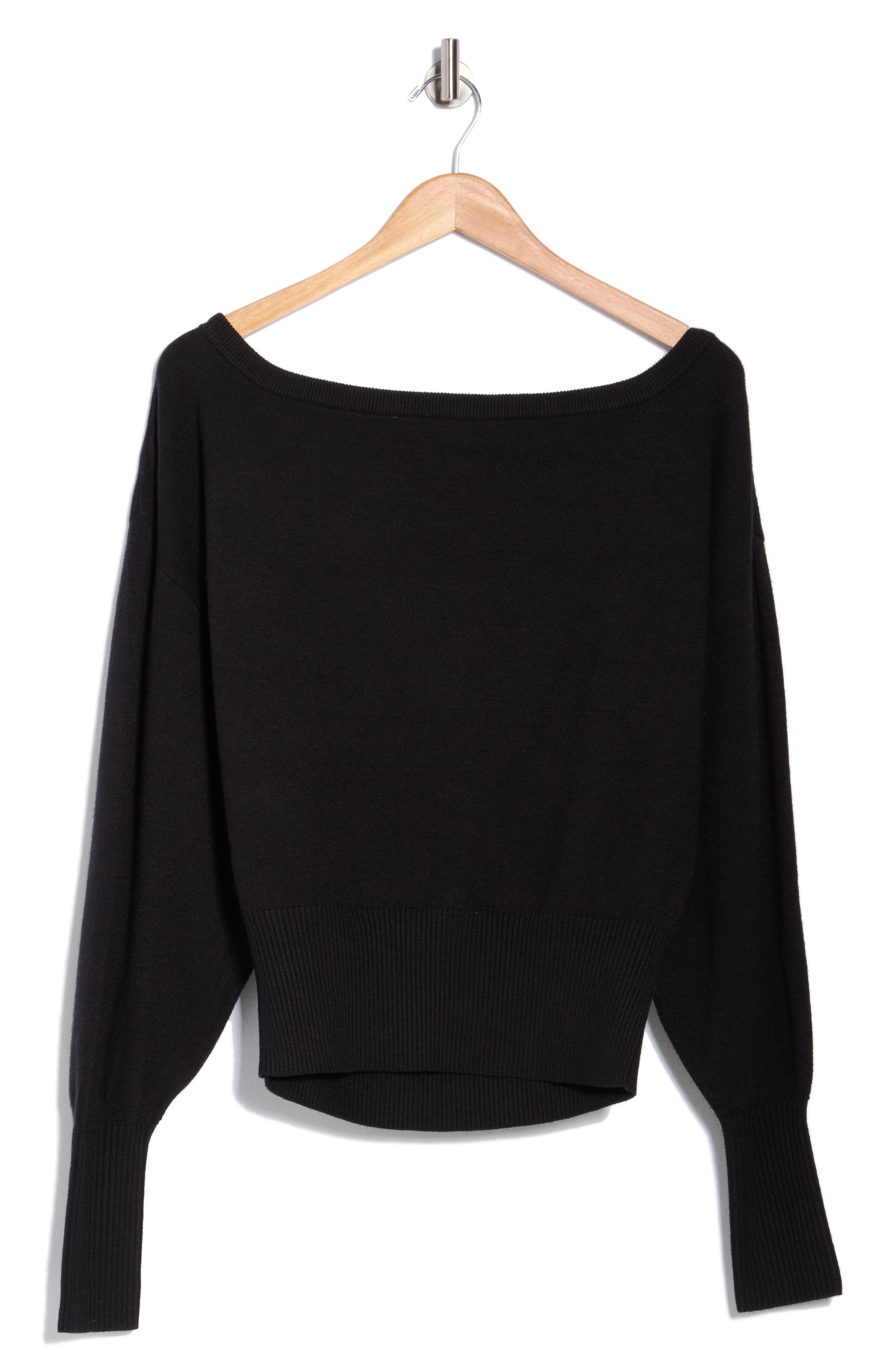 INTERNATIONAL DESIGNER Off the Shoulder Sweater