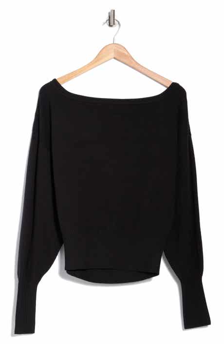 INTERNATIONAL DESIGNER Off the Shoulder Sweater