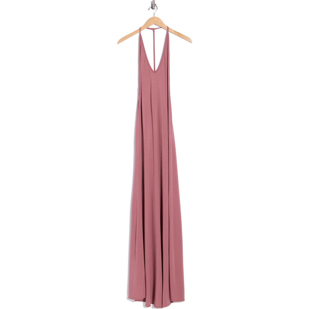 Go Couture Graceful Open Maxi Dress In Brown