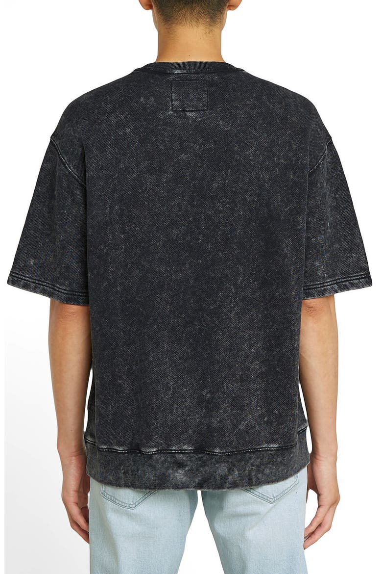 Acid Wash Loose Fit Organic Cotton T-Shirt, Alternate, color, ACID DARK BLACK
