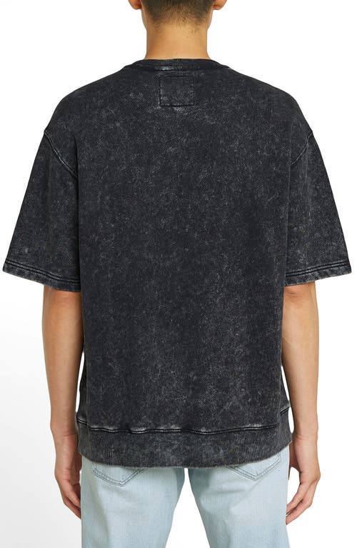 G-star Acid Wash Loose Fit Organic Cotton T-shirt In Black