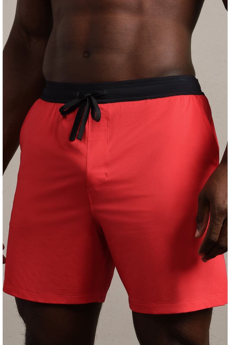 Endure 6-Inch Lined Training Shorts, Main, color, CABANA RED