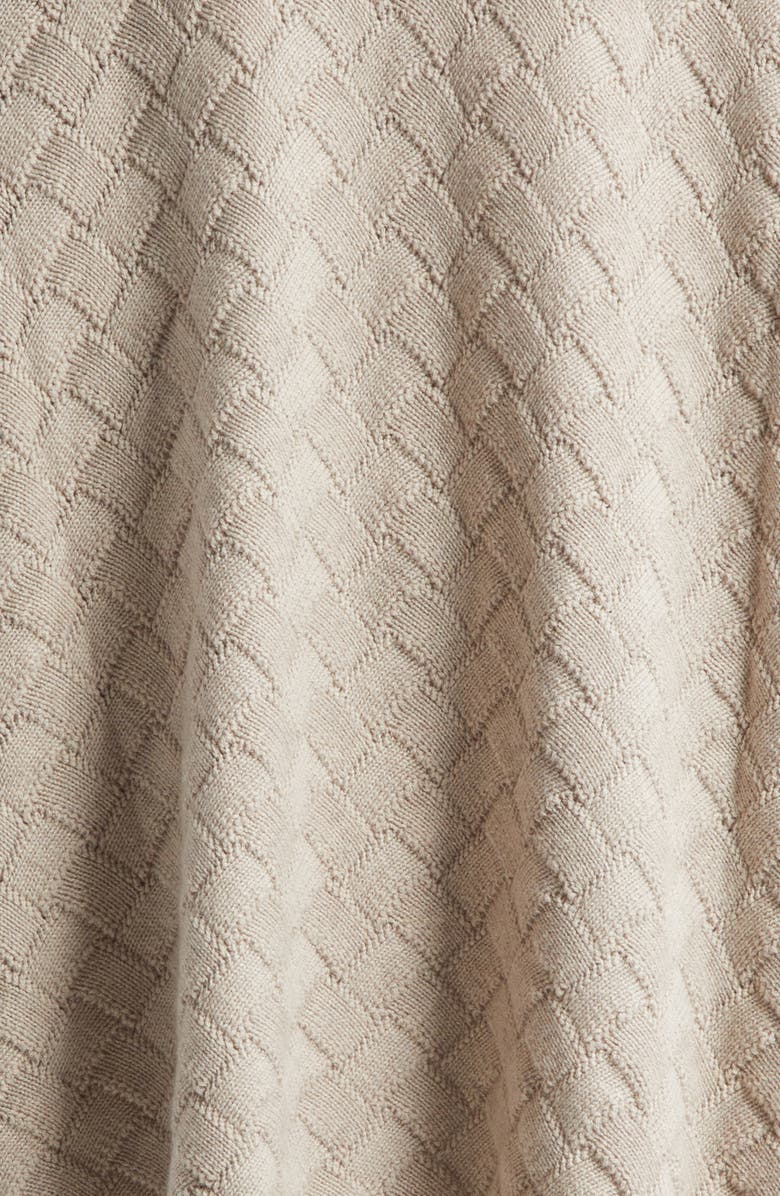 Lafayette 148 New York Basket Stitch Zip Poncho, Alternate, color, 