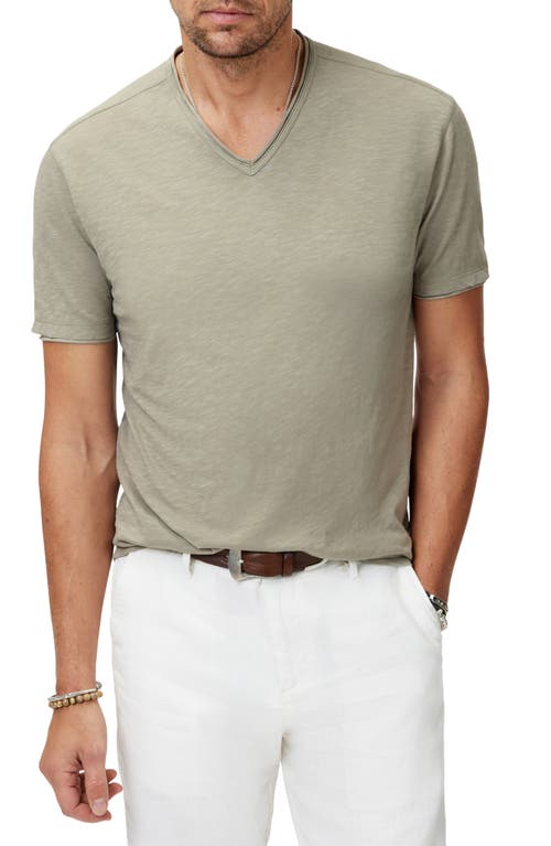 John Varvatos Men's Miles Slub V-neck T-shirt In Spruce