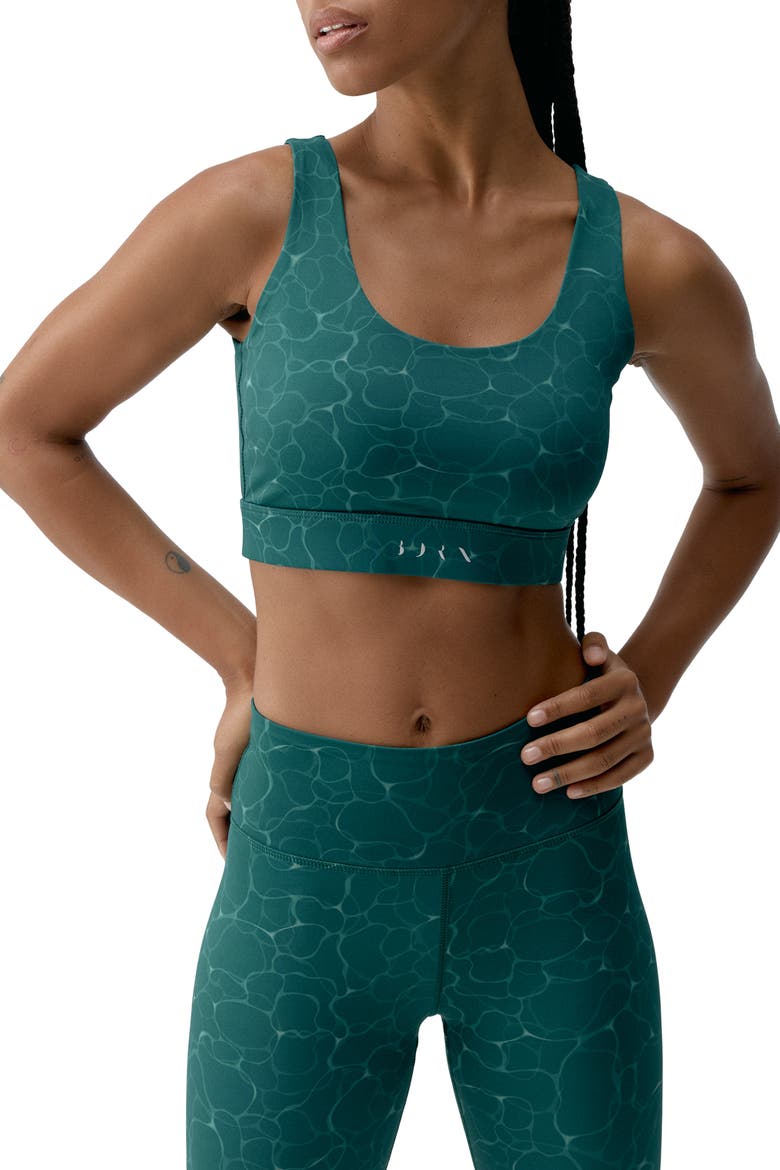 Organic Medium Support Performance Sport Top, Main, color, Deep Green