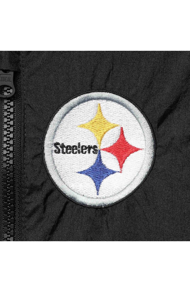 Outerstuff Juniors Black Pittsburgh Steelers Intercepting Teddy Full-Zip Jacket, Alternate, color, 