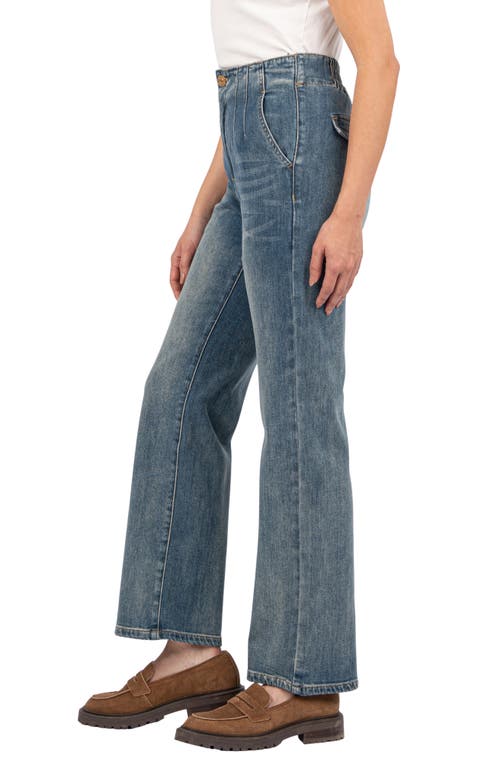 Kut From The Kloth Fay Seamed High Waist Ankle Straight Leg Jeans In Joyfully
