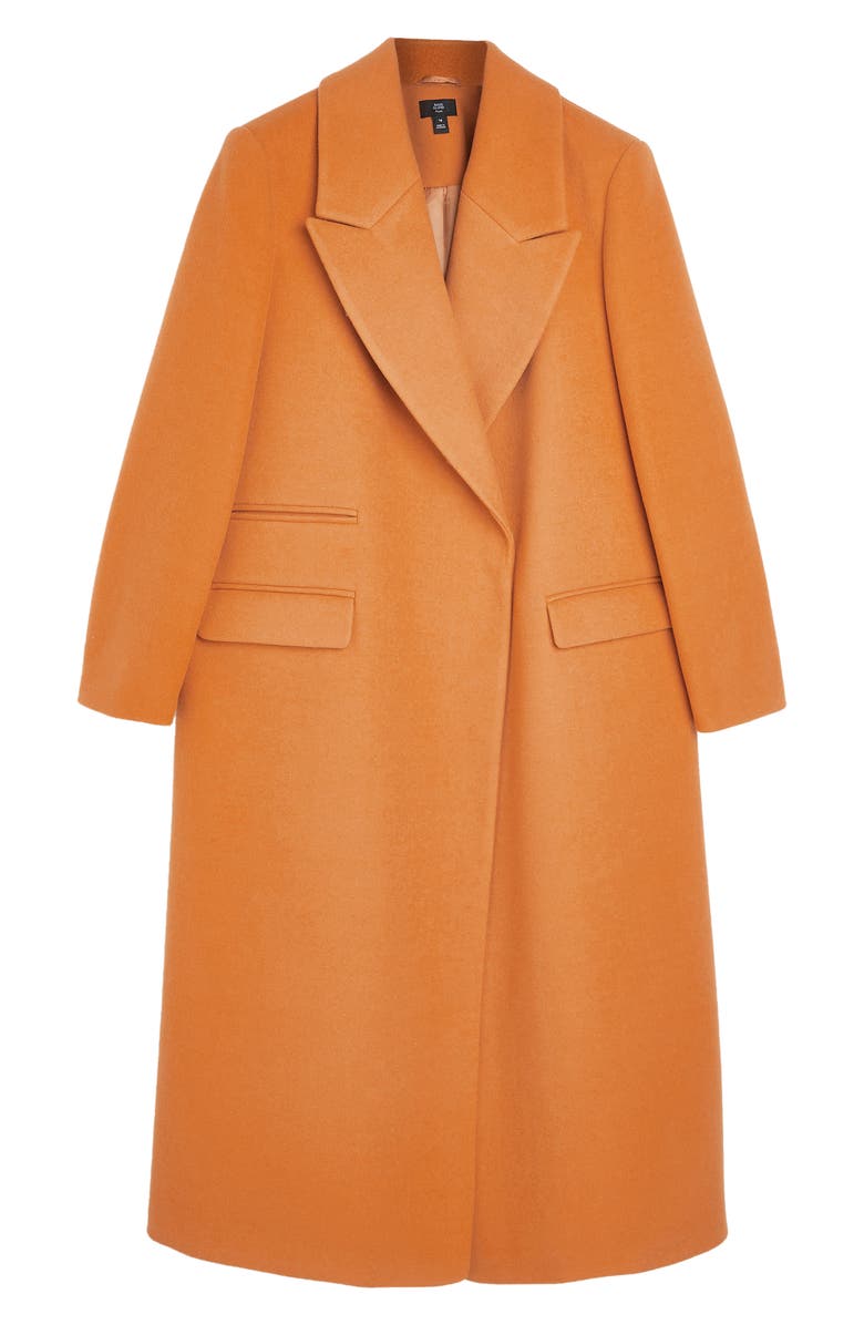 River Island '80s Longline Coat, Alternate, color,