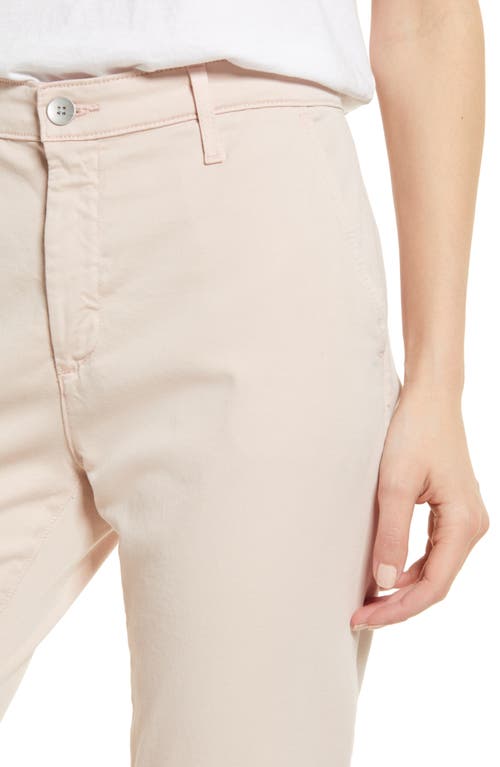 Ag Caden Crop Twill Trousers In Vinte Pink