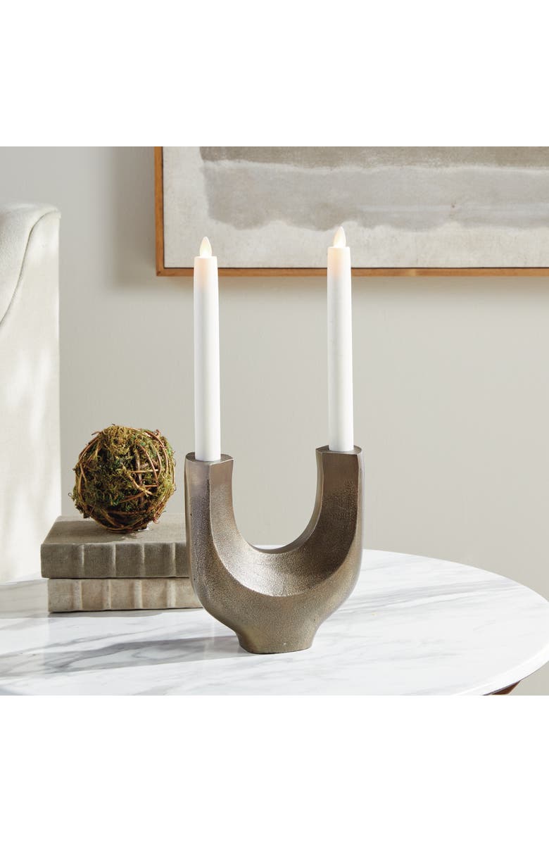 Napa Home & Garden Zoey 2-Taper Candelabra Candle Holder, Alternate, color, Gold