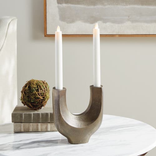Napa Home & Garden Zoey 2-taper Candelabra Candle Holder In Brown
