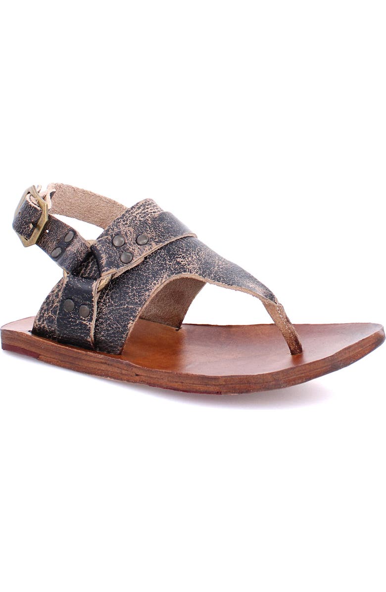 Bed Stu Callista Artisan Sandal, Main, color, Black Lux