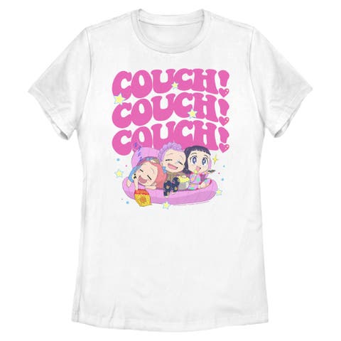 Women's KPop Demon Hunters Cute Friendship Couch Time  Graphic T-Shirt