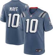 Nike Men's Nike Drake Maye Storm Blue New England Patriots 2025 Rivalries Collection Game Jersey