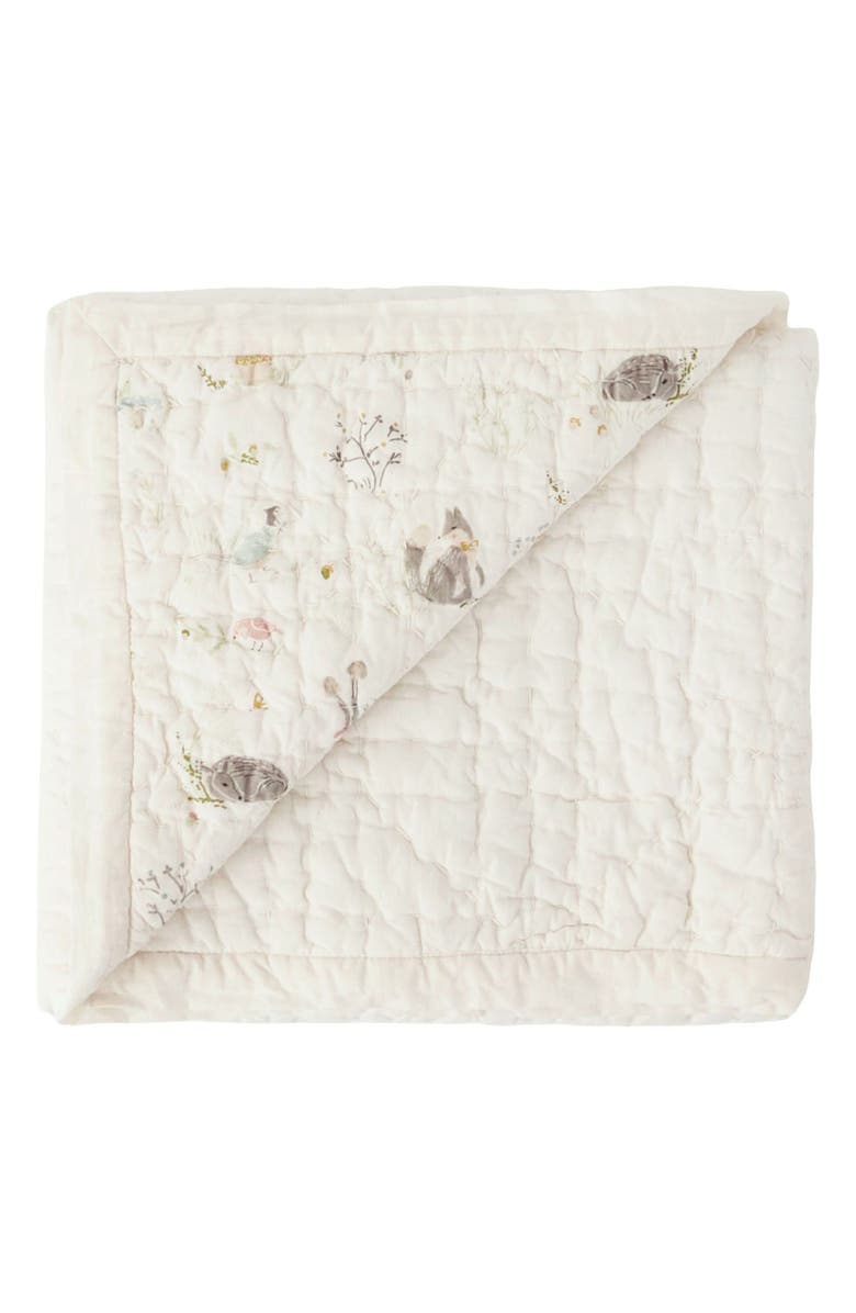Pehr Forest Fable Cotton Quilt, Alternate, color, Forest Fable