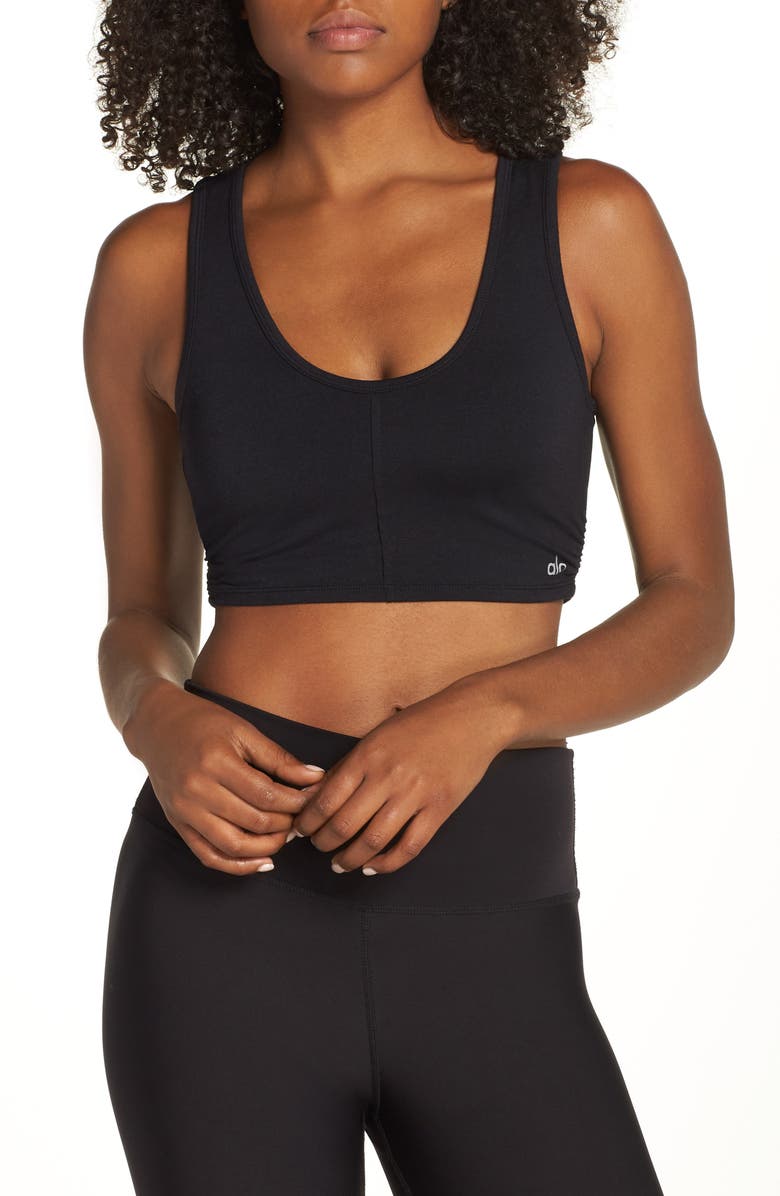 Alo Delicate Twisted Sports Bra Tank, Main, color, 