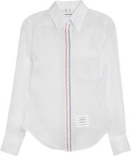 Thom Browne Silk Organza Button-Up Shirt